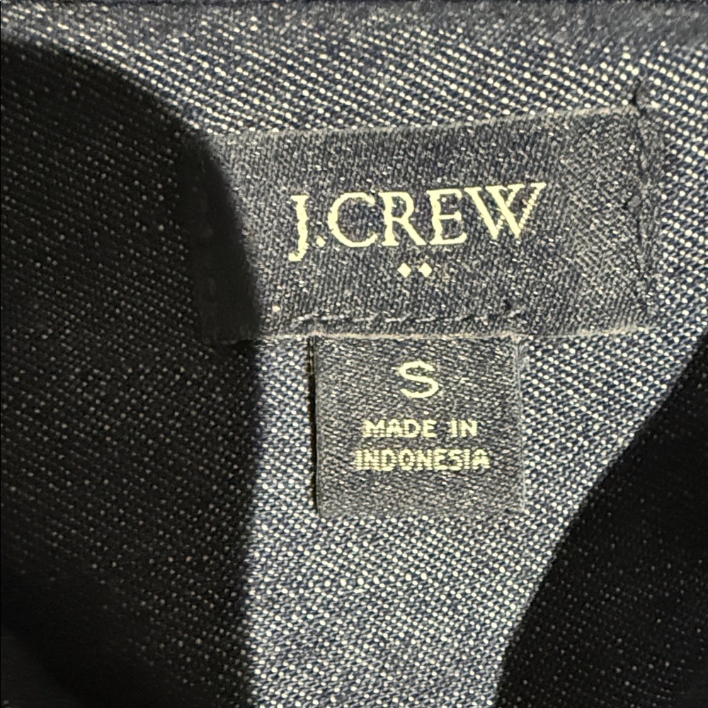 J. Crew Womens Dark Blue Button Down S - Picture 4 of 6